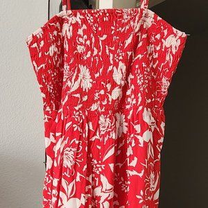 Red and white sundress